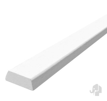 FSCÂ® Hardhout koplat | schuin | gevingerlast | 60mu wit