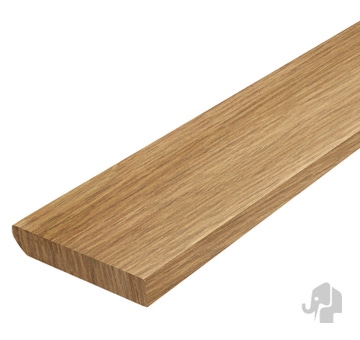 Eiken vloerplint recht BE30 4x30mm