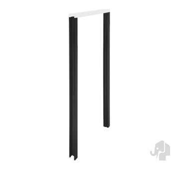 022897_270 |  Stijlenset  |  Elephant® |  Renov8 Nero | 2700mm voor Boven-licht of Kamerhoge Deuren / wanddikte 100mm |   | metaal | FSC© | 5 x 12.4 x 270cm