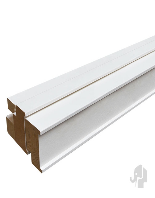 Hardhout montagekozijn 56 x 115 mm met bovenlicht voor stompe deuren lengte 280 cm