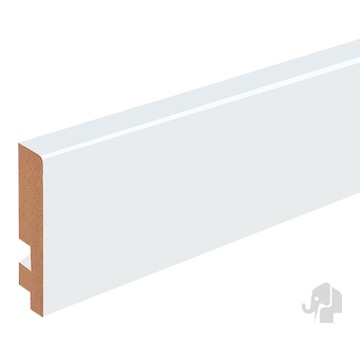 MDF V313plint recht kabelgoot 15x140mm