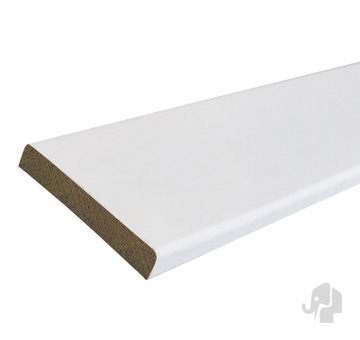 MDF V313 deurlijst recht 12x68x4880mm | Wit afgelakt | 5st/bundel
