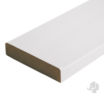 MDF V313 deurlijst recht 15x68x4880mm | Wit afgelakt | 5st/bundel