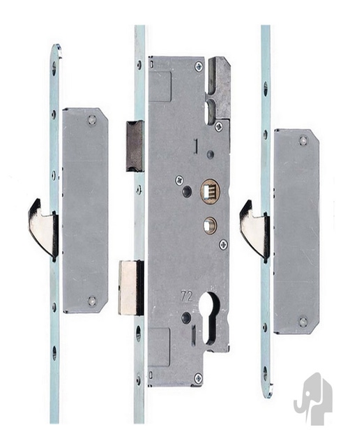 Driepuntsluiting KFV2502 | voor 231,5cm | sleutelbedienend incl. sluitkommen