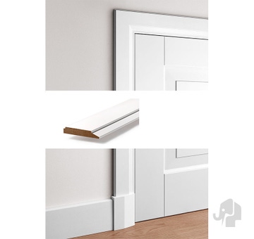 MDF deurlijst BR-3 | facet | 5st/set