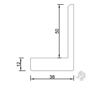 Architraaf XXL Set Nero | Wanddikte 9 t/m 11, 5 of 12 t/m 14,5 cm | Stompe Deuren