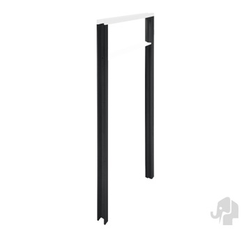 Stijlenset Renov8 Nero | Pak A | Wanddikte 70 mm | Deurhoogte 201,5 / 211,5 cm | Links Stomp