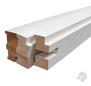  Montagekozijn Opdek Deuren | Wit | FSC Grenen | Wanddikte 9 cm | Max Deurhoogte 231,5 cm