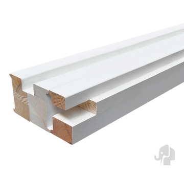  Montagekozijn Stompe Deuren | Wit | FSC Grenen | Wanddikte 7 cm | Max Deurhoogte 231,5 cm
