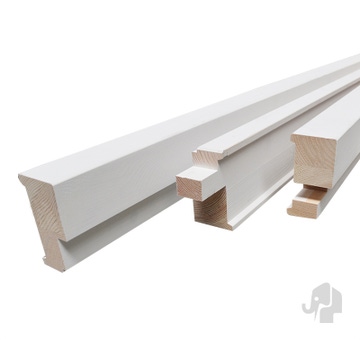  Montagekozijn Stompe Deuren | Wit | FSC Grenen | Wanddikte 9 cm | Max Deurhoogte 231,5 cm
