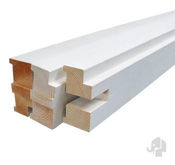 Montagekozijn Opdek Deuren | Wit | FSC Grenen | Wanddikte 7 cm | Max Deurhoogte 231,5 cm