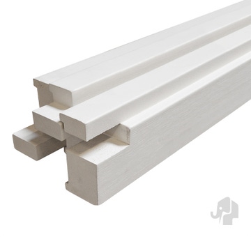  Montagekozijn Opdek Deuren | Wit | Hardhout| Wanddikte 9 cm | Max Deurhoogte 231,5 cm