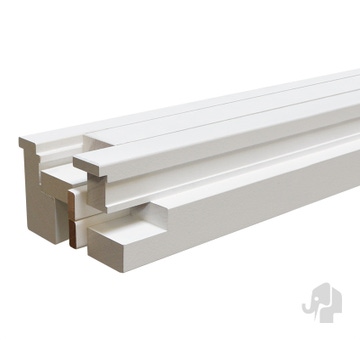  Montagekozijn Stompe Deuren | Wit | Hardhout | Wanddikte 9 cm | Max Deurhoogte 231,5 cm