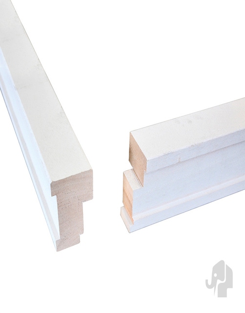  Montagekozijn Stompe Buitendeuren | Wit | FSC Hardhout | Wanddikte 9 cm | Max Deurhoogte 231,5 cm