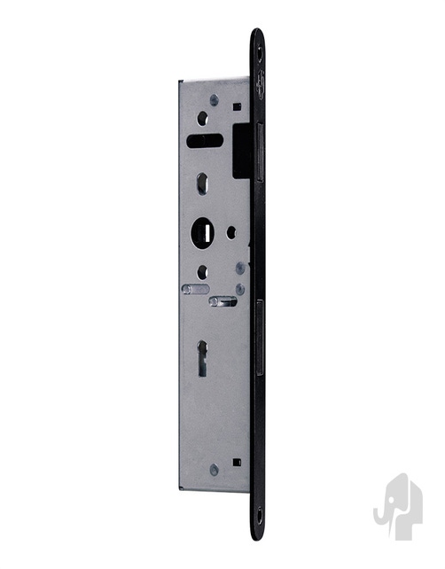 Magneet smal dag- en nachtslot (model 1099B.2) | voor Nero Legno opdek, Pronto Legno (zwart)